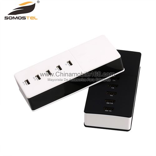 Universal 5 Port USB Charger Wall Travel Power Adapter