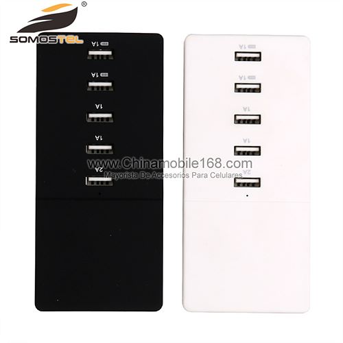 Universal 5 Port USB Charger Wall Travel Power Adapter
