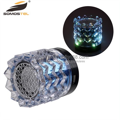 Portable Wireless Speaker Card plug with LED Night Lights