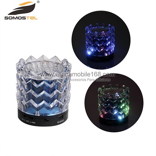 Portable Wireless Speaker Card plug with LED Night Lights