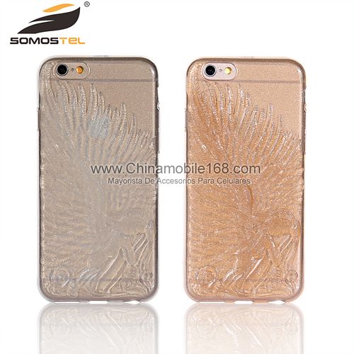 Embossing Angel Wings Protector Case for iPhone