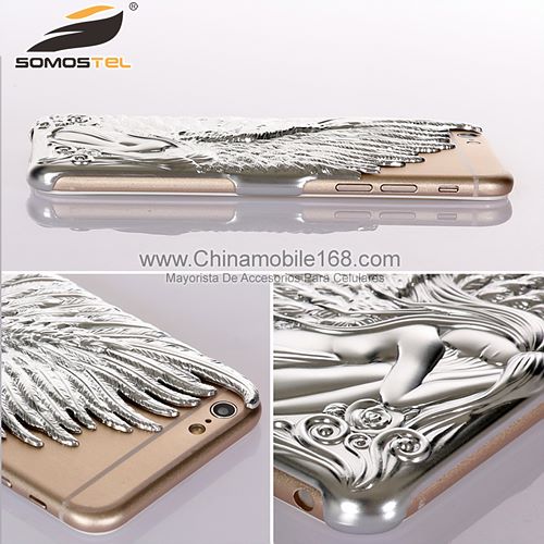 Fashion Angel Wings Electroplate Case Cover for iPhone 6