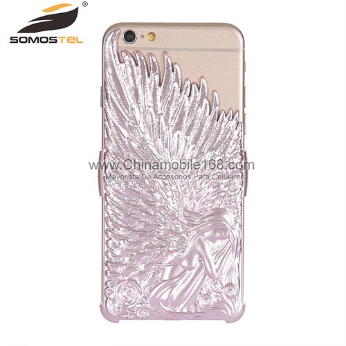 Fashion Angel Wings Electroplate Case Cover for iPhone 6