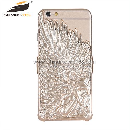 Fashion Angel Wings Electroplate Case Cover for iPhone 6