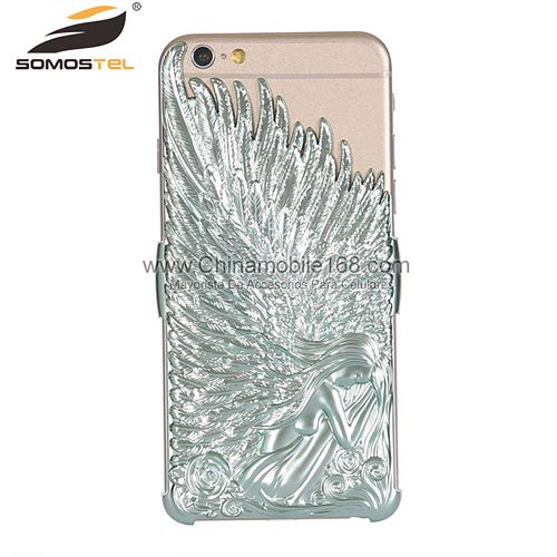 Fashion Angel Wings Electroplate Case Cover for iPhone 6