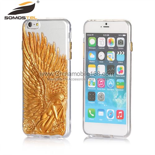 Embossing Angel Wings Protector Case II for iPhone 6 Plus