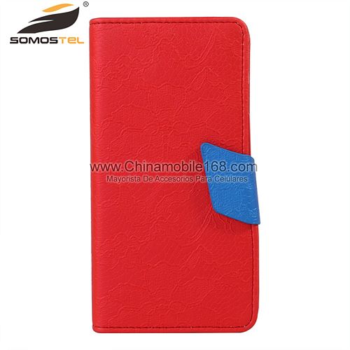 Hit Color Leather Flip Phone Case