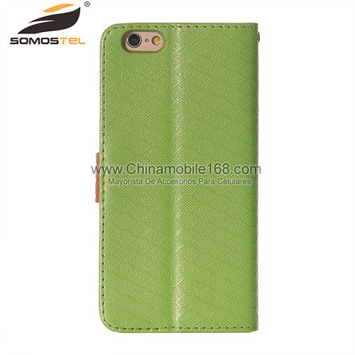 Hollow out Hit Color Flip Stand PU Leather Wallet Case