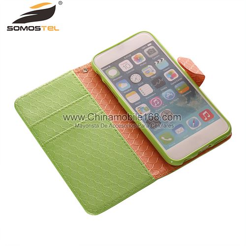 Hollow out Hit Color Flip Stand PU Leather Wallet Case