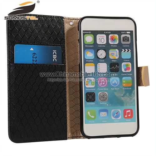 Hollow out Hit Color Flip Stand PU Leather Wallet Case