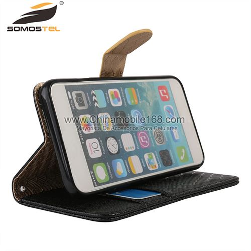 Hollow out Hit Color Flip Stand PU Leather Wallet Case