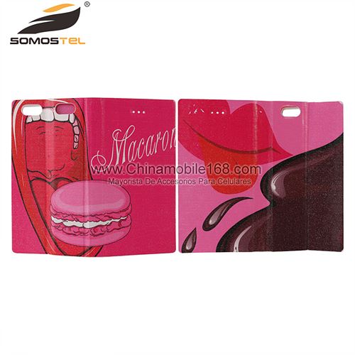 Cat double-sided leather cell phone case