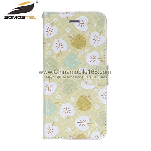 Flip stand fashion cool painted leather case