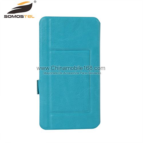 Window View Universal Leather Cell Phone Case