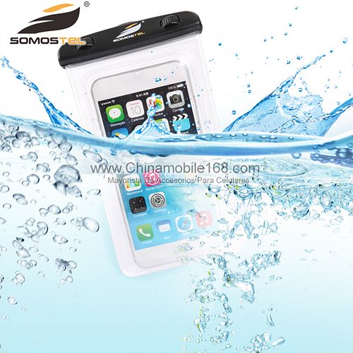 white waterproof bag for phone