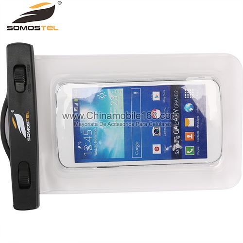 white waterproof bag for phone