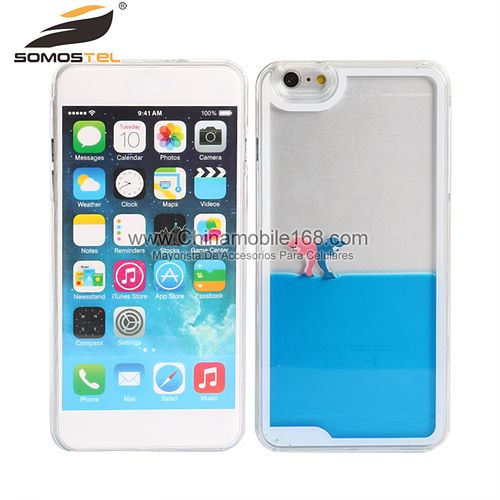Funda de nadan delfines líquido dinámico para iphone