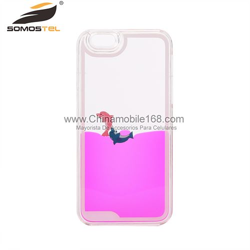 Funda de nadan delfines líquido dinámico para iphone