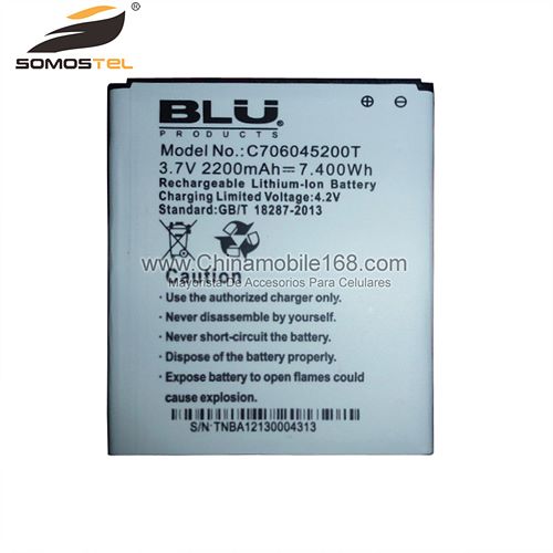 Battery for BLU 3.7V 2200mAh C706045200T