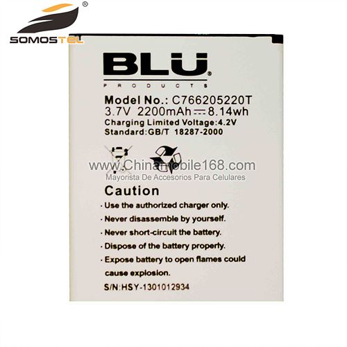 Battery for BLU 3.7V 2200mAh C766205220T