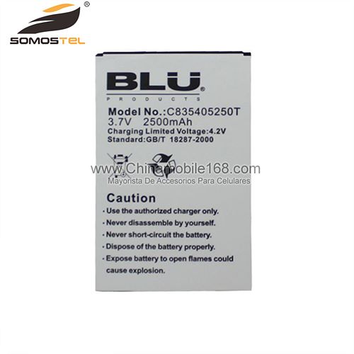 Battery for BLU 3.7V 2500mAh C835405250T