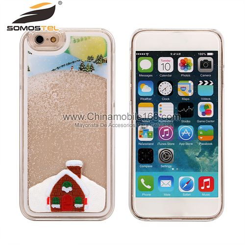 liquido de Navidad fundas para celular iphone 6