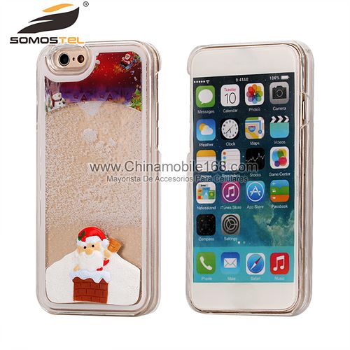 liquido de Navidad fundas para celular iphone 6