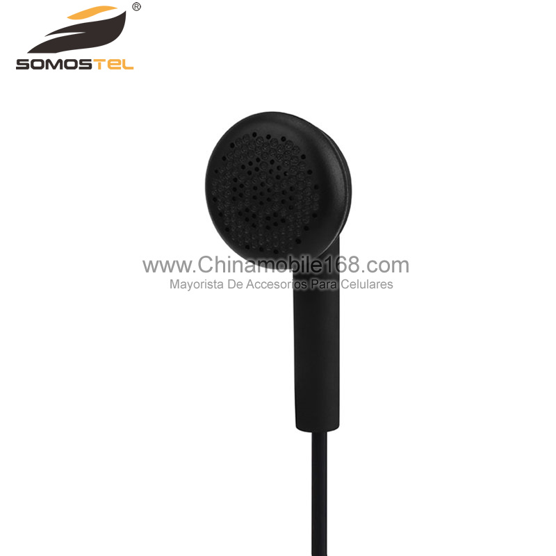 Earbuds with Mic Stereo Headphones Black